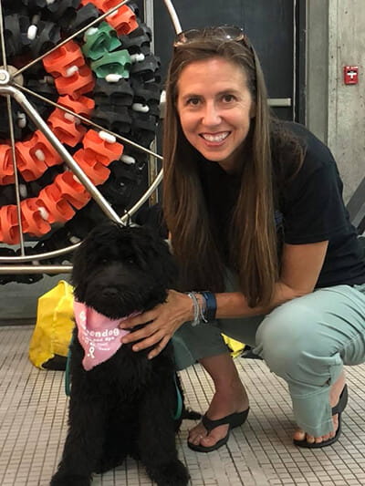 Lauri and her dog