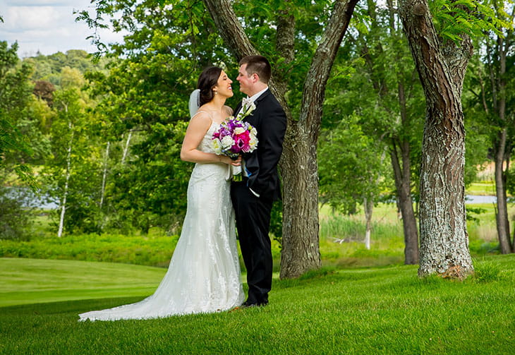 Wedding Picture in light forest